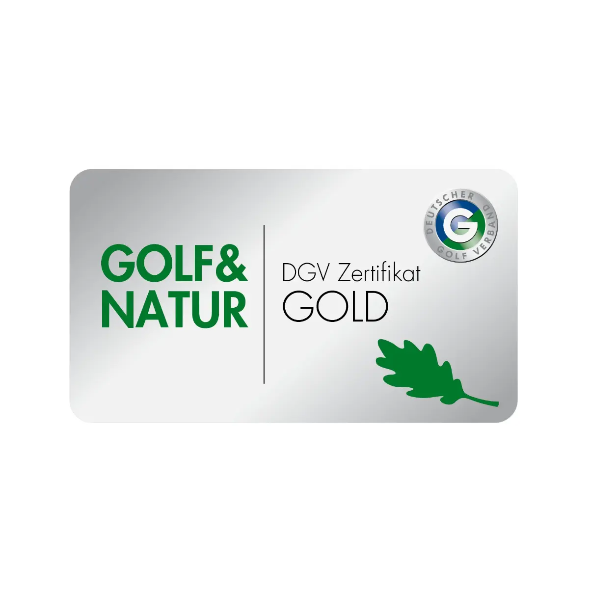 DGV Golf und Natur Zertifikat in Gold